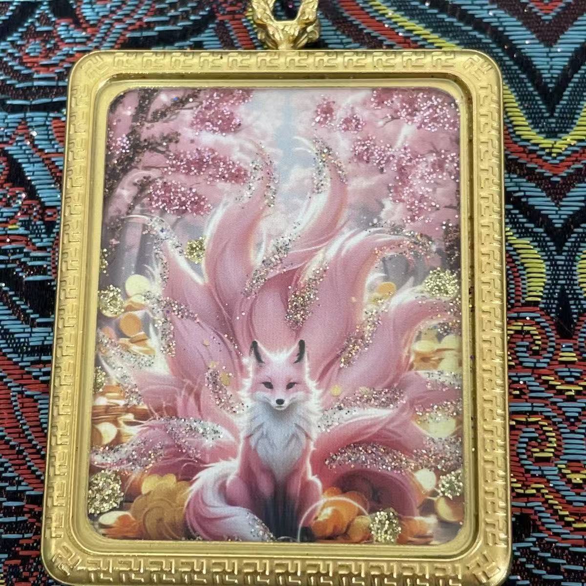 Handmade Tibetan Thangka Pendant Necklace - Samantabhadra Bodhisattva Zodiac Guardian Amulet for Dragon & Snake